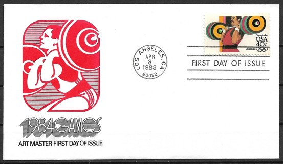 1983 ScC108 Summer Olympic: Weight Lifting FDC
