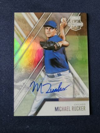 2017 Panini Elite Extra Edition Autograph Michael Rucker