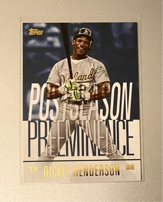 Rickey Henderson insert