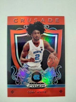 2019 Coby White rookie orange prizm