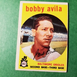 1959 - TOPPS BASEBALL CARD NO. 363 - BOBBY AVILA - ORIOLES - SHARP