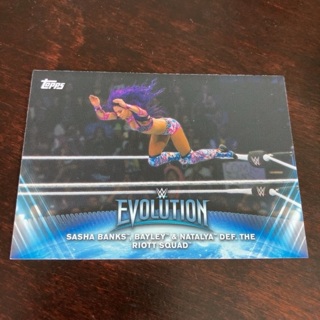 2019 Topps WWE Women's Division - Women's Evolution #WE-7 Sasha Banks , Bayley & Natalya