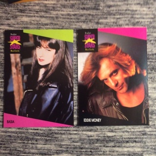 1991 ProSet Super⭐️Stars MusiCards | Basia & Eddie Money | Card #33 & #209