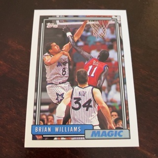 1992-93 Topps - [Base] #55 Brian Williams