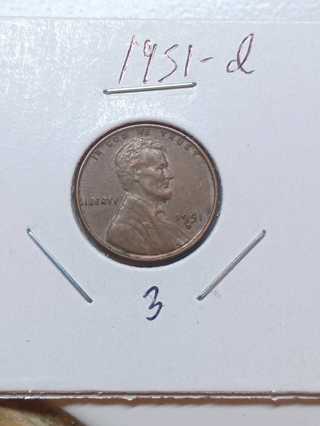 1951-D Lincoln Wheat Penny! 19.3