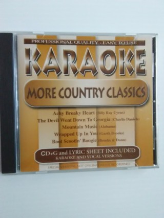 Karaoke - More Country Classics CD -Lyric Sheet included