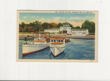 1939 Postcard - Boats on Lake Erie OH