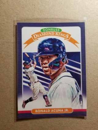 2020 Donruss Ronald Acuna Jr. Atlanta Braves #8 Diamond Kings