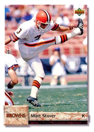 Tradingcard - NFL - 1992 Upper Deck #602 - Matt Stover - Cleveland Browns
