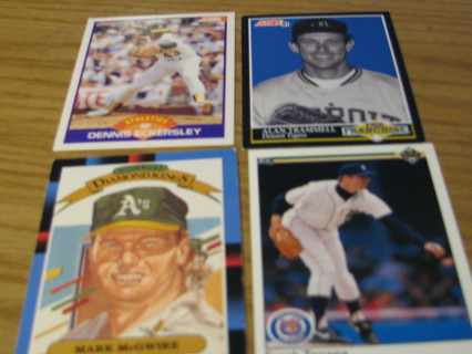 FOUR BASEBALL CARDS LOT 2304