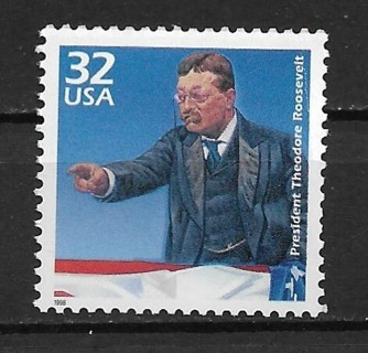 1998 Sc3182b Celebrate the Century:1900's Theodore Roosevelt MNH