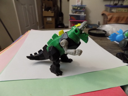 5 inch green & black dinosaur