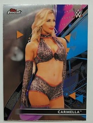 2021 WWE Topps Finest Chrome - CARMELLA Card #47 NM