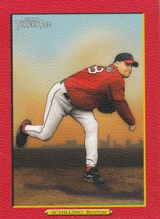 2005 Topps Turkey Red Red Boston Red Sox Baseball Card #115 Curt Schilling