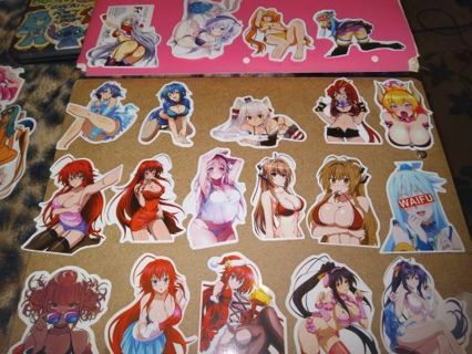 Anime 20 big cool vinyl lab top stickers no refunds regular mail high quality!