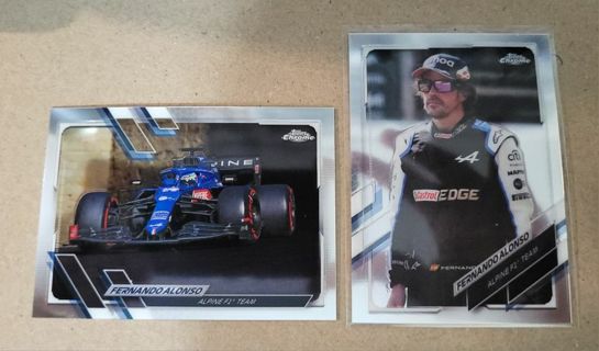 2021 Topps Chrome F1 Fernando Alonso cards