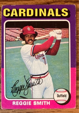 1975 Topps Reggie Smith baseball card 