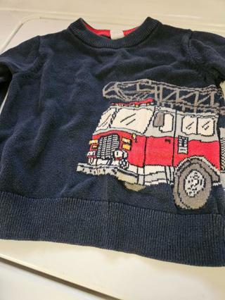 Fire truck sweater/shirt