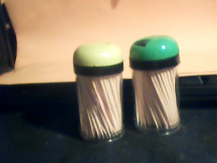 2-Plaster Canster OF Toothpicks