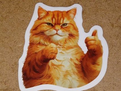 Cat Cute one new vinyl lap top stickers no refunds regular mail very nice