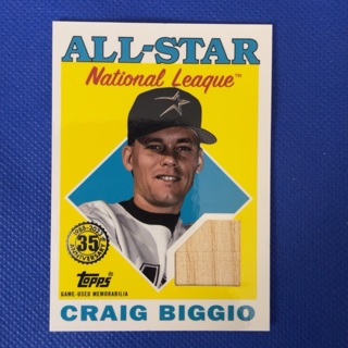 2023 Topps Baseball 1988 Topps Baseball All-Star Reli Card Craig Biggio