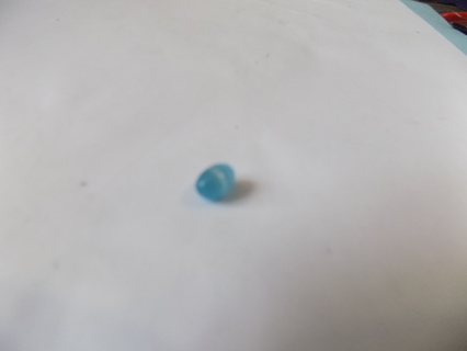 Sky blue large oval cats eye bead # 1