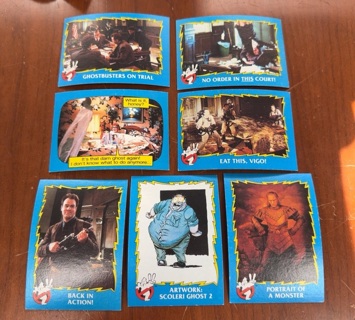 1989 Ghostbusters card lot