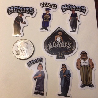 7 Old School Homies Stickers Read description before bidding