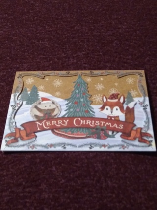 Merry Christmas Notecard & Envelope
