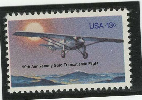 1977, #1710. Lindbergh Flight 50th Year