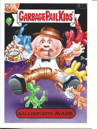 Brand New 2024 Topps Garbage Pail Kids Balloon Bite Mark Sticker From the Kids At Play Set 