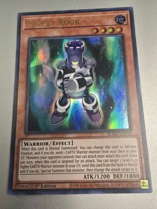 Yugioh Puppet Rook holo rare card BLMR-EN016