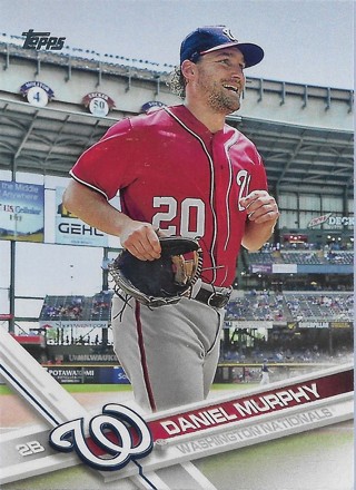 2017 Topps #62 Daniel Murphy Washington Nationals