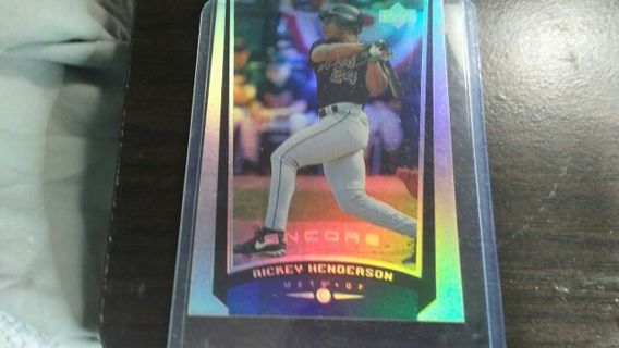 1999 UPPER DECK ENCORE RICKEY HENDERSON NEW YORK METS BASEBALL CARD# 58