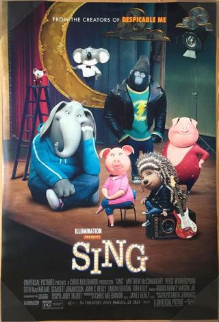 "Sing" HD "Vudu or Movies Anywhere" Digital Code