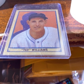 1941 playball ted Williams (reprint) baseball card 