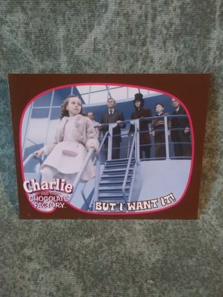 Charlie & The Chocolate Factory mini Trading Card