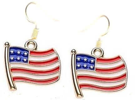 4th of July Earrings Style 1 LOT 4 (PLEASE READ DESCRIPTION)