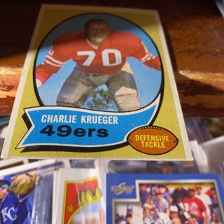 1970 topps charlie Kruger football card 