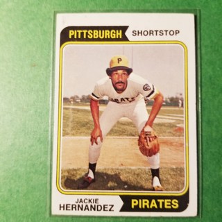 1974 - TOPPS BASEBALL CARD NO. 566 - JACKIE HERNANDEZ - PIRATES - NRMT+