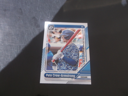 2024 Panini Donruss Optic  Pete Crow-Armstrong  card   #85  Chicago Cubs