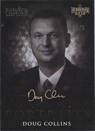  2020 Decision 2020 Candidate Portraits Preview Stamped #CP10 Doug Collins 5/5