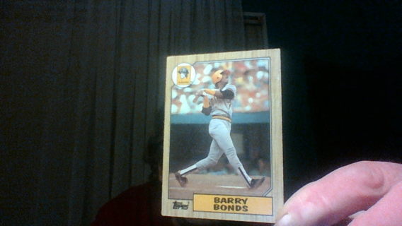 1987 Barry Bonds baseball card Rookie card ?