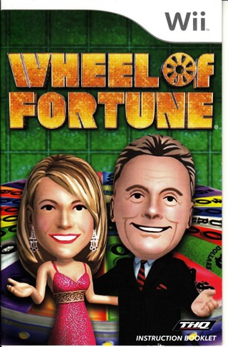Wii, Wheel of Fortune, Manual & Cover Art 