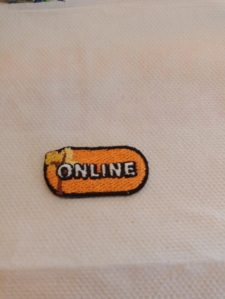 Small Iron-on Tree "Online" Patch