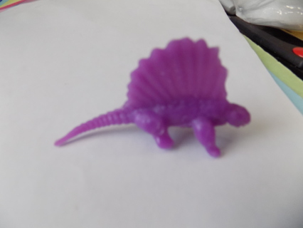 2 1/2 inch wide purple dinosaur high fin down back
