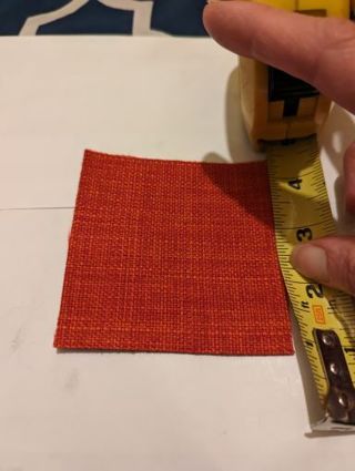 Fabric square (red)