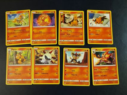 Pokemon Cosmic Eclipse Fire Cards