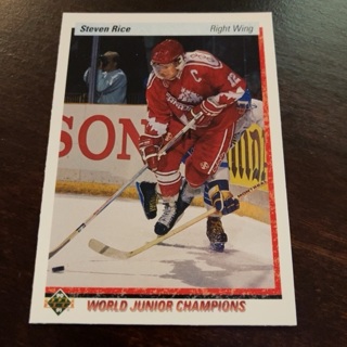 1990-91 Upper Deck - [Base] #462 World Junior Champions - Steven Rice