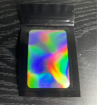 X5 Mylar Holographic Bags Packaging Bags,Clear Resealable Smell Proof Bags Foil Pouch 2.4x3.9